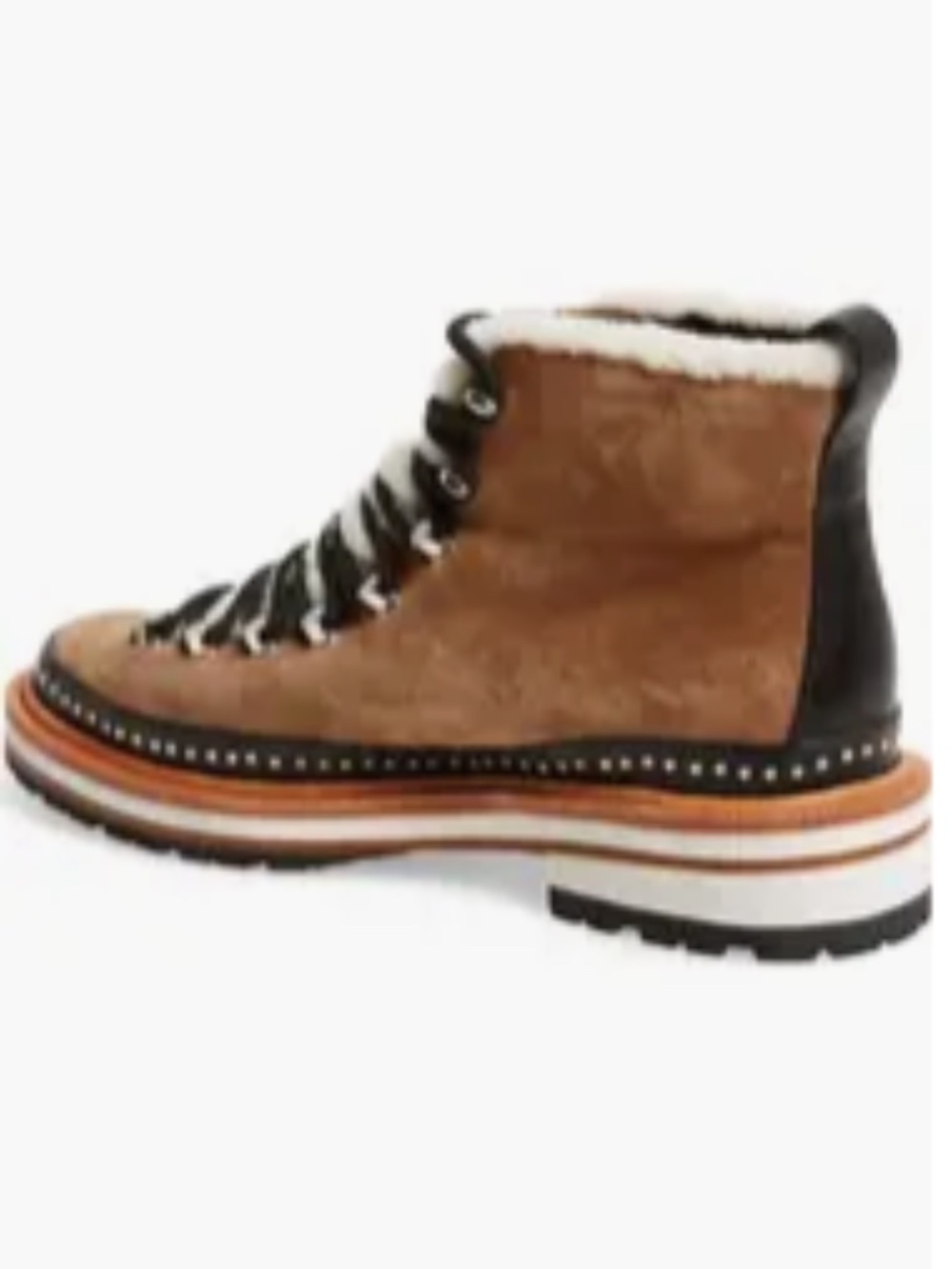 rag & bone Compass Genuine Shearling Combat Boot - Picture 2 of 7